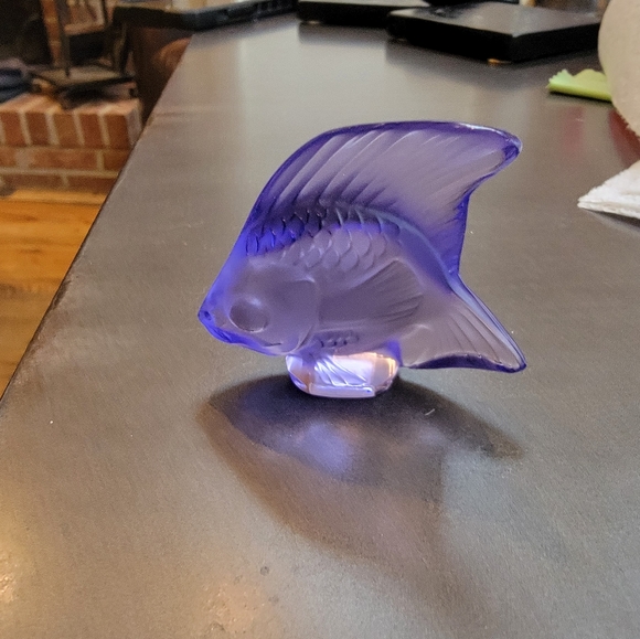 Lalique Other - Lalique violet colored fish